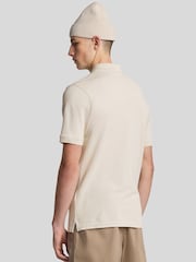 Lyle & Scott Beige Classic Polo T-Shirt - Image 3 of 5