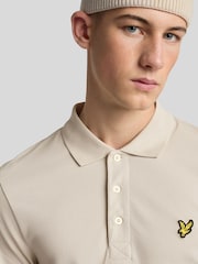 Lyle & Scott Beige Classic Polo T-Shirt - Image 4 of 5