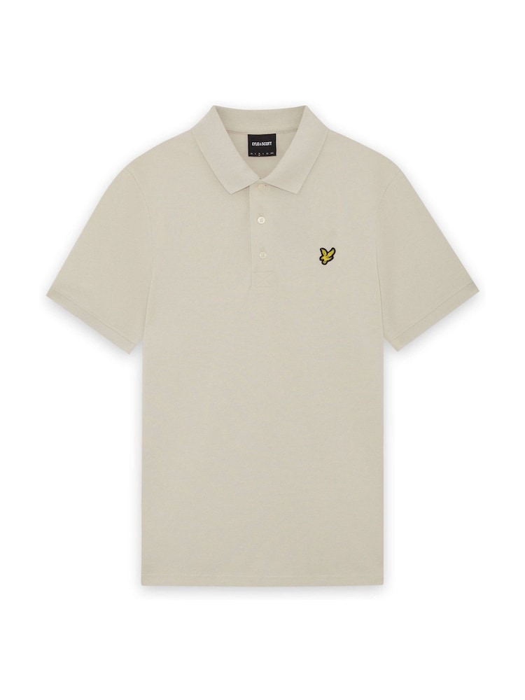 Lyle & Scott Beige Classic Polo T-Shirt - Image 5 of 5 Lyle & Scott Beige Classic Polo T-Shirt - Image 5 of 5