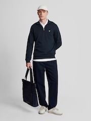 أزرق - سويت شيرت بربع سحّاب من Lyle & Scott - صورة 2 من 5