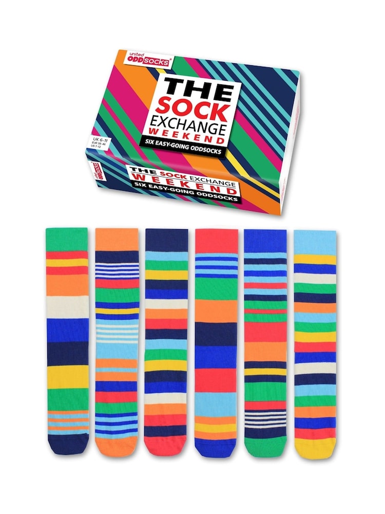 United Odd Socks Blue Stripey Socks - Image 1 of 10