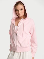 Victoria's Secret Angel Pink Angel Fleece Full Zip Hoodie - Image 1 of 2