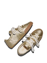 Converse Chuck Taylor Low Metallic Leather Trainers - Bilde 3 av 7