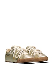 Converse Chuck Taylor Low Metallic Leather Trainers - Bilde 4 av 7
