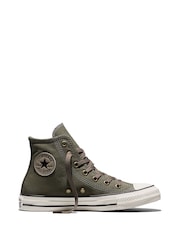 Converse Brown Chuck Taylor All Star Premium Canvas Trainers - Image 1 of 6