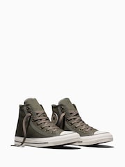 Converse Brown Chuck Taylor All Star Premium Canvas Trainers - Image 4 of 6
