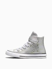 Converse Grey Chuck Taylor Glitter Sequins High Trainers - Image 6 of 6