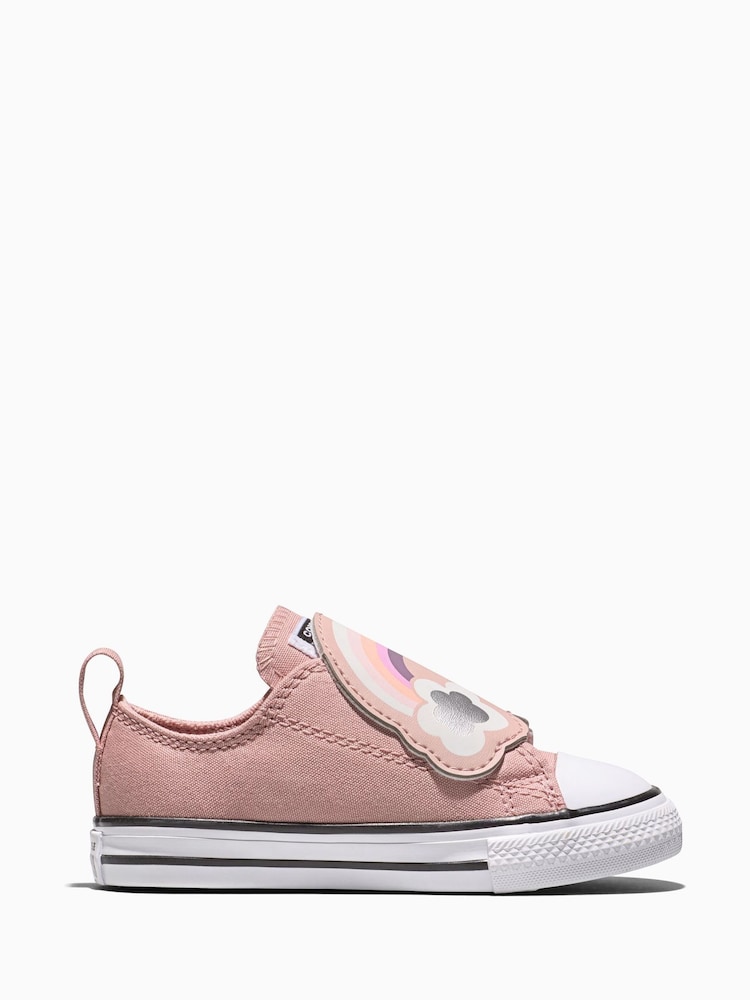 Converse White Chuck Taylor One Strap Rainbows Low Trainers - Image 1 of 5 Converse White Chuck Taylor One Strap Rainbows Low Trainers - Image 1 of 5