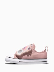 Converse White Chuck Taylor One Strap Rainbows Low Trainers - Image 4 of 5