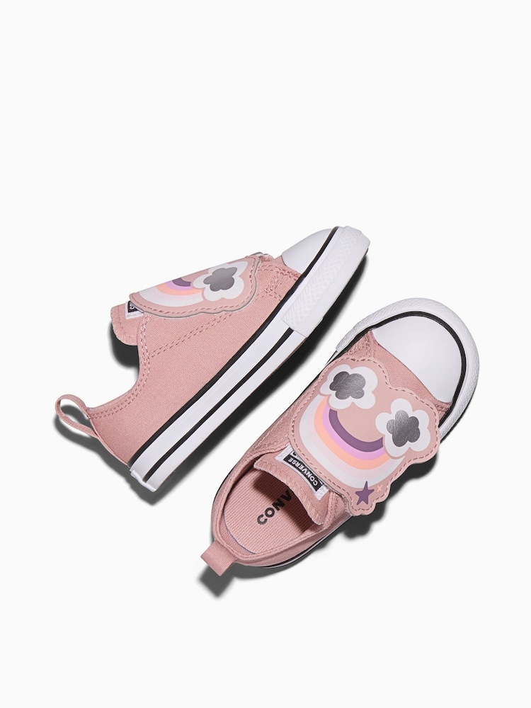 Converse White Chuck Taylor One Strap Rainbows Low Trainers - Image 5 of 5 Converse White Chuck Taylor One Strap Rainbows Low Trainers - Image 5 of 5