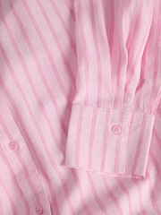 JJXX Linen Shirt na may Pinstripe - Larawan 7 ng 7