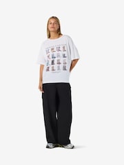 NOISY MAY White Cowboy Print Short Sleeve T-Shirt - Image 3 of 5