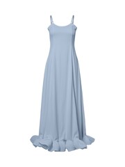 Y.A.S Blue Ruffle Maxi Dress - Image 1 of 1