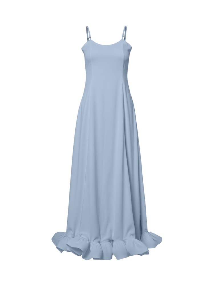 Y.A.S Blue Ruffle Maxi Dress - Image 1 of 1