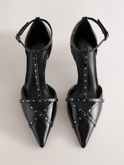 Black Forever Comfort® Two Part Low Stud Heels - Image 5 of 5