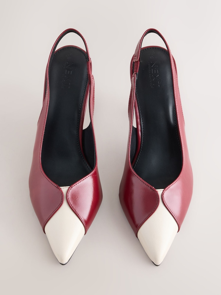 אדום - Forever Comfort® Point Toe Spliced Slingback Heels - תמונה 2 מתוך 5 אדום - Forever Comfort® Point Toe Spliced Slingback Heels - תמונה 2 מתוך 5