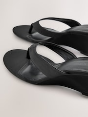 Black Forever Comfort® Low Wedge Mules - Image 10 of 10