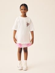 Ecru Disco Ball Oversized Sequin Graphic T-Shirt (3-16yrs) - Image 2 of 8