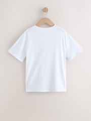 Ecru Disco Ball Oversized Sequin Graphic T-Shirt (3-16yrs) - Image 6 of 8
