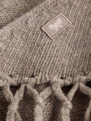 Weekend MaxMara Natural Tornado Knitted-Jersey Scarf - Image 4 of 5