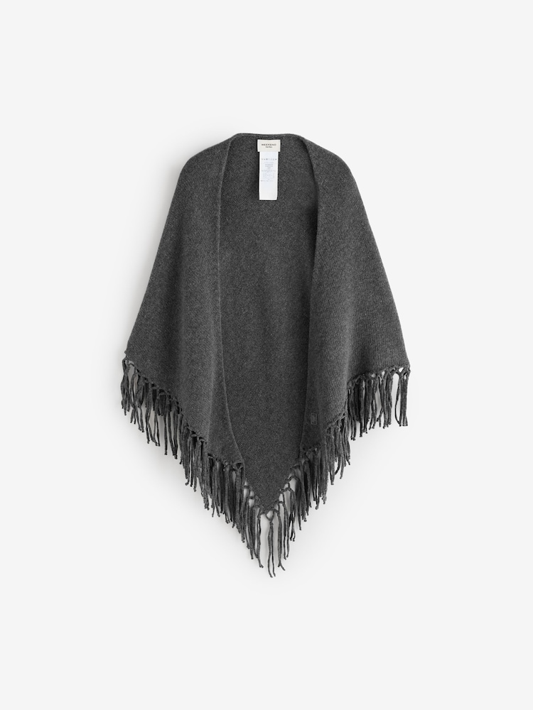Weekend MaxMara Grey Tornado Knitted-Jersey Scarf - Image 1 of 4 Weekend MaxMara Grey Tornado Knitted-Jersey Scarf - Image 1 of 4