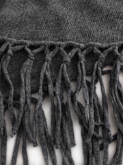 Weekend MaxMara Grey Tornado Knitted-Jersey Scarf - Image 4 of 4