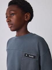 Baker by Ted Baker Slate Grey Oversized Sweatshirt and Joggers Set - Image 3 of 13