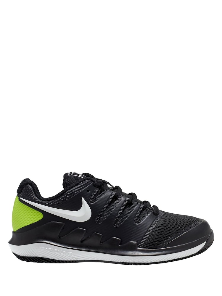 Nike Black Volt NikeCourt Junior Vapor X Little/Tennis Trainers - Image 2 of 7 Nike Black Volt NikeCourt Junior Vapor X Little/Tennis Trainers - Image 2 of 7