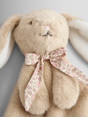JoJo Maman Bébé Personalised Floral Billie Bunny with Scarf Comforter - Image 2 of 4
