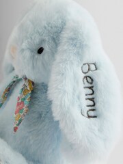 JoJo Maman Bébé Floral Personalised Benny Bunny Soft Toy Plushie Small - Image 4 of 4