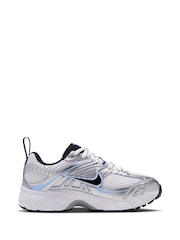 Nike White/Silver Blue Junior Air Max Moto  Trainers - Image 3 of 8