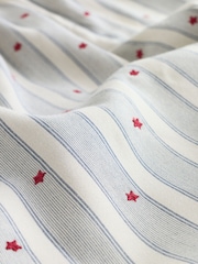 Blue Stripe Woven Long Sleeve Peplum Pyjamas - Image 8 of 9