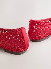 Red Forever Comfort® Satin Weave Ballet Flats - Image 5 of 5