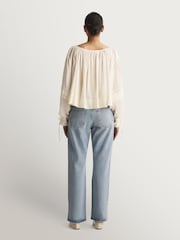 Free People White La Lune Blouse - Image 4 of 5
