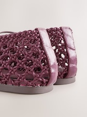 Berry Red Forever Comfort® Weave Mary Jane Shoes - Image 2 of 5