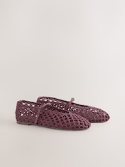 Berry Red Forever Comfort® Weave Mary Jane Shoes - Image 3 of 5
