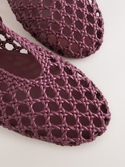 Berry Red Forever Comfort® Weave Mary Jane Shoes - Image 4 of 5