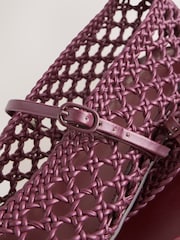 Berry Red Forever Comfort® Weave Mary Jane Shoes - Image 5 of 5