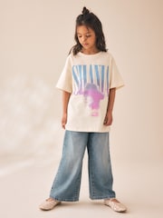 Ecru Shania Twain Oversized Graphic T-Shirt (3-16yrs) - Image 4 of 9