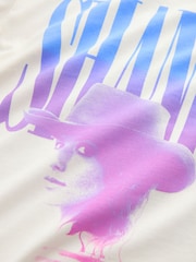 Ecru Shania Twain Oversized Graphic T-Shirt (3-16yrs) - Image 8 of 9