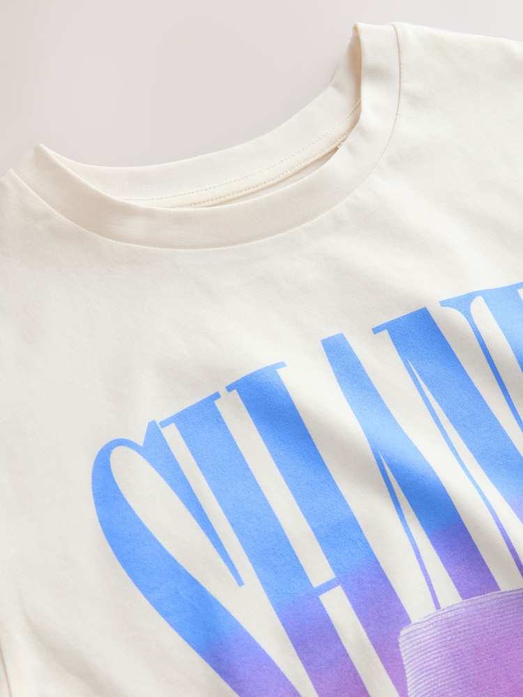 Ecru Shania Twain Oversized Graphic T-Shirt (3-16yrs) - Image 9 of 9