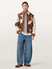 AllSaints Blue Barrel Slouch Jeans - Image 6 of 10