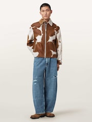 AllSaints Blue Barrel Slouch Jeans - Image 8 of 10