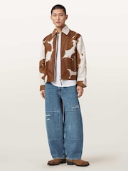 AllSaints Blue Barrel Slouch Jeans - Image 9 of 10