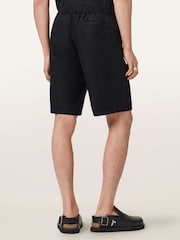 AllSaints Black Corbett Shorts - Image 3 of 6
