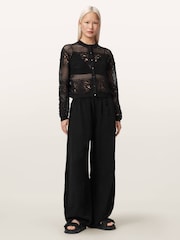 AllSaints Black Kyra Cardigan - Image 2 of 6