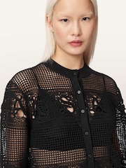 AllSaints Black Kyra Cardigan - Image 3 of 6