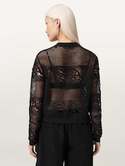 AllSaints Black Kyra Cardigan - Image 4 of 6