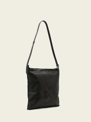 AllSaints Black Haven Flat Crossbody Bag - Image 5 of 7
