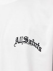 AllSaints White Descent Short Sleeve Crew Neck T-Shirt - Image 4 of 9